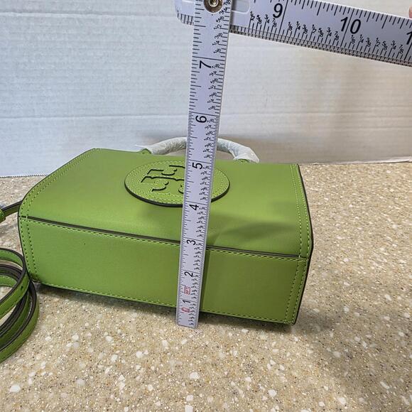 Tory Burch Mini Ella Bio Tote bag "Wheatgrass" green color New - Picture 6 of 10